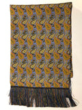 Robert Keyte Silk Scarves with Hand-Tasseled Fringe