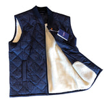 SAINT JAMES OF FRANCE MEN'S ST PIERRE DOWN AND FLEECE VEST IN NAVY