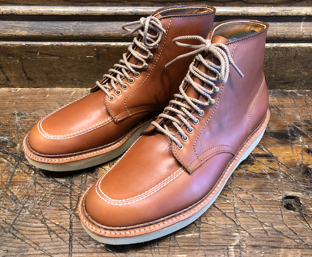 Alden x O & D Indy Boot in Tan Michigan Calf with Wedge Sole