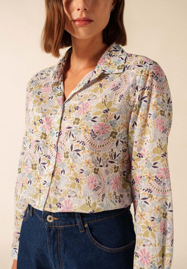 SAINT JAMES OF FRANCE WOMEN'S JEANNE FLORAL PRINT BLOUSE