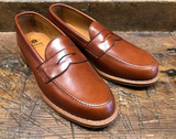 Alden Leisure Penny in Tan Michigan Calf with Leather Sole