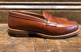 Alden Leisure Penny in Tan Michigan Calf with Leather Sole