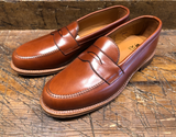 Alden Leisure Penny in Tan Michigan Calf with Leather Sole