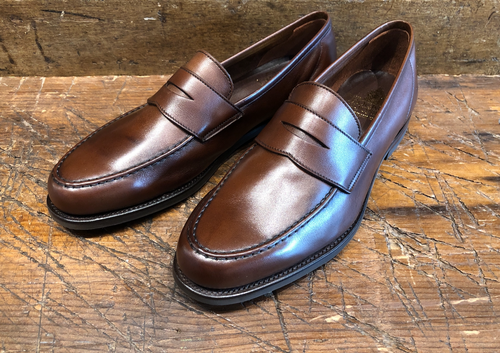 Crockett & Jones Harvard 2 Unlined Penny in Walnut Milled Calf with City Sole