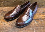 Crockett & Jones Harvard 2 Unlined Penny in Walnut Milled Calf with City Sole