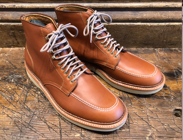 Alden x O & D Indy Boot in Tan Michigan Calf with Wedge Sole