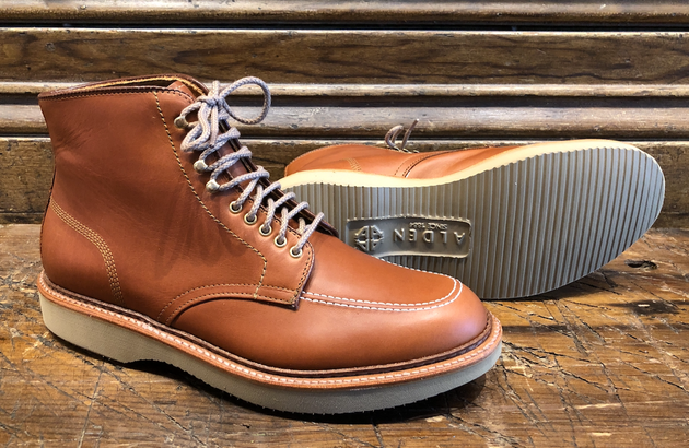 Alden x O & D Indy Boot in Tan Michigan Calf with Wedge Sole
