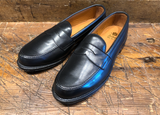 Alden Leisure Penny in Black Canton Calf with Single Oak Leather Soles