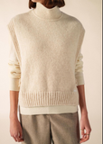 SAINT JAMES OF FRANCE CIBOURE ECUME (BEIGE) SWEATER VEST