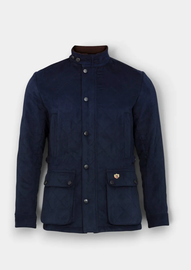 Alan Paine Men's Felwell Quilted Jacket in Dark Navy