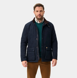 Alan Paine Men's Felwell Quilted Jacket in Dark Navy