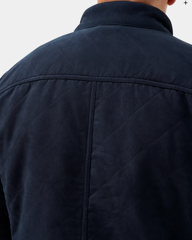 Alan Paine Men's Felwell Quilted Jacket in Dark Navy