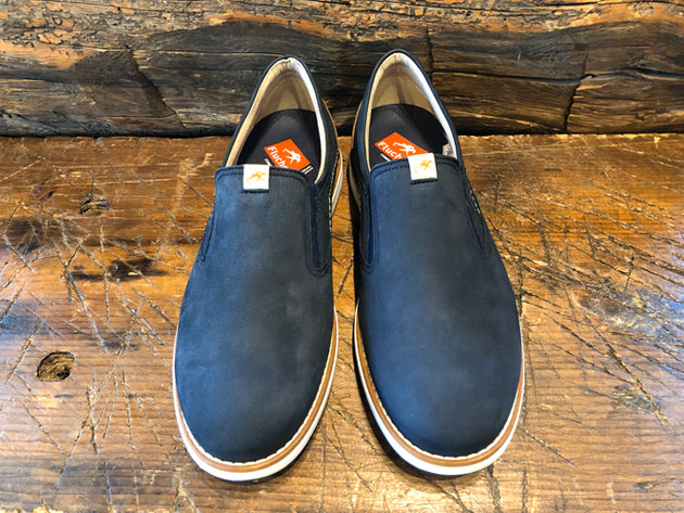 FLUCHOS TAYLOR SLIP-ON IN NAVY NUBUCK