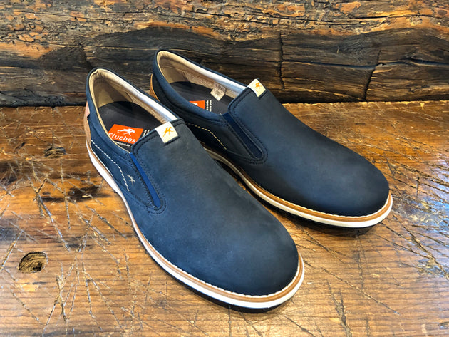 FLUCHOS TAYLOR SLIP-ON IN NAVY NUBUCK