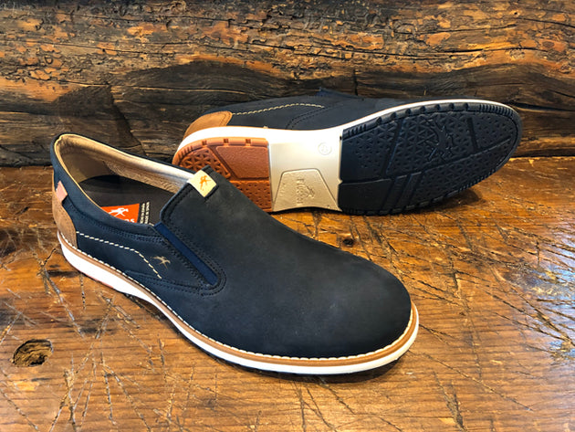 FLUCHOS TAYLOR SLIP-ON IN NAVY NUBUCK