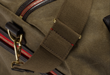 CROOTS LTD ENGLISH MEDIUM DUFFLE HOLDALL IN OLIVE VINTAGE CANVAS