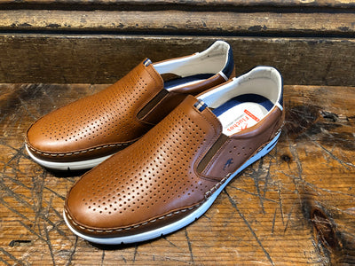 FLUCHOS YANNIC SLIP-ON IN TAN CALF