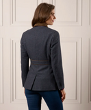 ALAN PAINE SURREY LADIES BLAZER IN BLUE WOOL TWEED