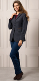 ALAN PAINE SURREY LADIES BLAZER IN BLUE WOOL TWEED