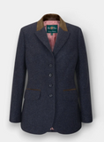 ALAN PAINE SURREY LADIES BLAZER IN BLUE WOOL TWEED