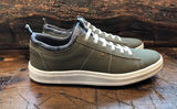 Martin Dingman Cameron Slip-On Sneaker in Olive Water-Repellent Nubuck