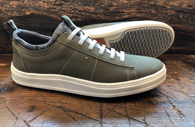 Martin Dingman Cameron Slip-On Sneaker in Olive Water-Repellent Nubuck
