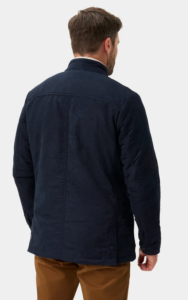 Alan Paine Men's Felwell Quilted Jacket in Dark Navy
