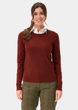 ALAN PAINE LADIES IVY CREW NECK SWEATER IN AUTUMN