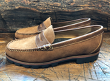 Martin Dingman Jackson Penny in French Roast Water-Resistant Suede