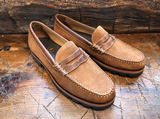 Martin Dingman Jackson Penny in French Roast Water-Resistant Suede