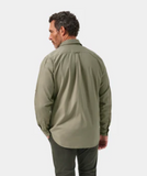 Alan Paine Men's Morowe Long-Sleeve Safari Shirt in Light Khaki
