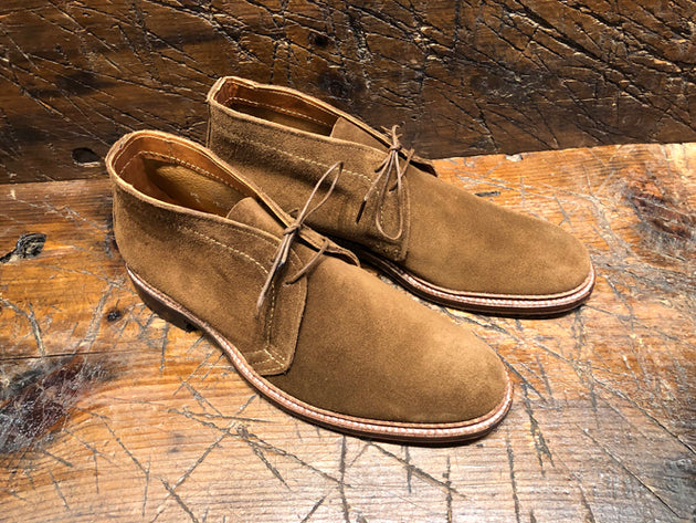 Alden Unlined Snuff Suede Chukka Boot with Flex Sole
