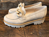 GABOR ANJA LOAFER IN SAND NUBUCK LEATHER