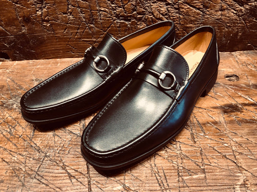 Blas II Loafer in Black Calf with Sole Oxford and Derby