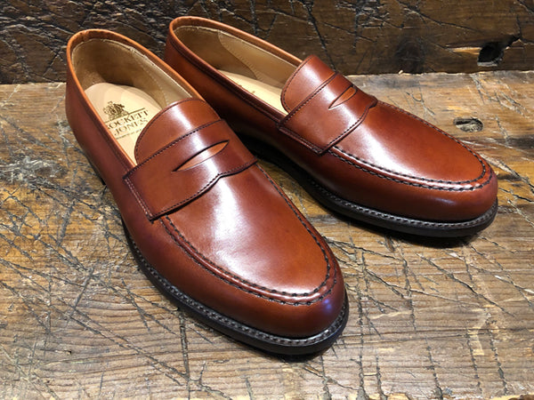 Crockett & Jones Boston Penny in Chestnut Burnished Calf with City Rub ...