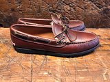 Quoddy Canoe Shoe in Brown Pebble Leather with Camp Sole