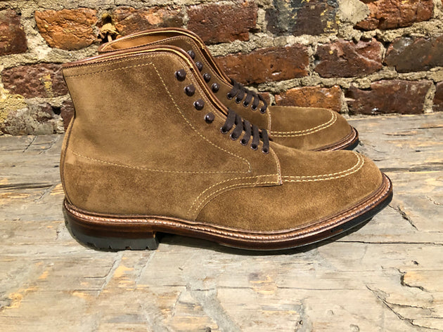 Alden Indy Boot with Commando Sole in Snuff Suede