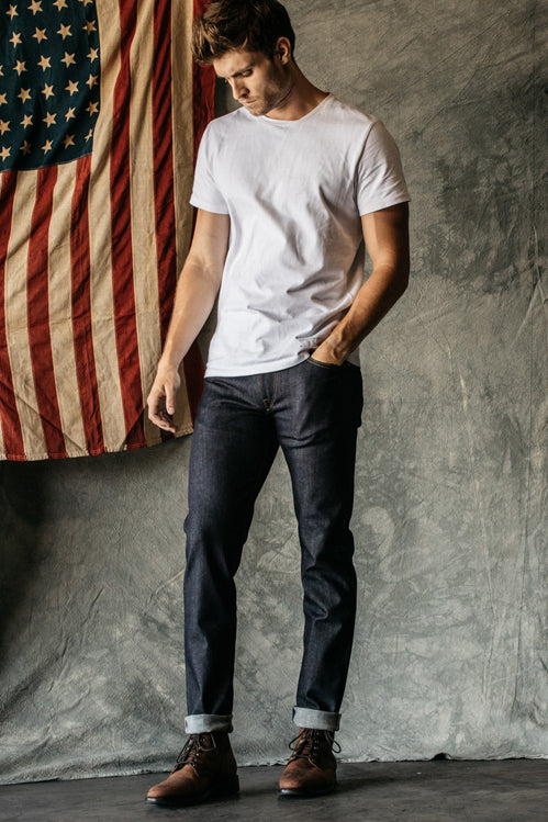 HIROSHI KATO 10.5 oz 4-Way Stretch Selvedge Raw Indigo Slim