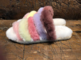 EMU AUSTRALIA WOMEN'S MANNIKIN MULTI COLORED SHEEPSKIN SLIPPER