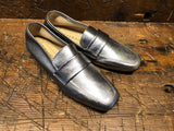 ETHEM LOAFER IN SILVER LEATHER